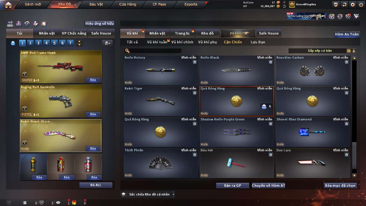 shop acc cf uy tin gia re
